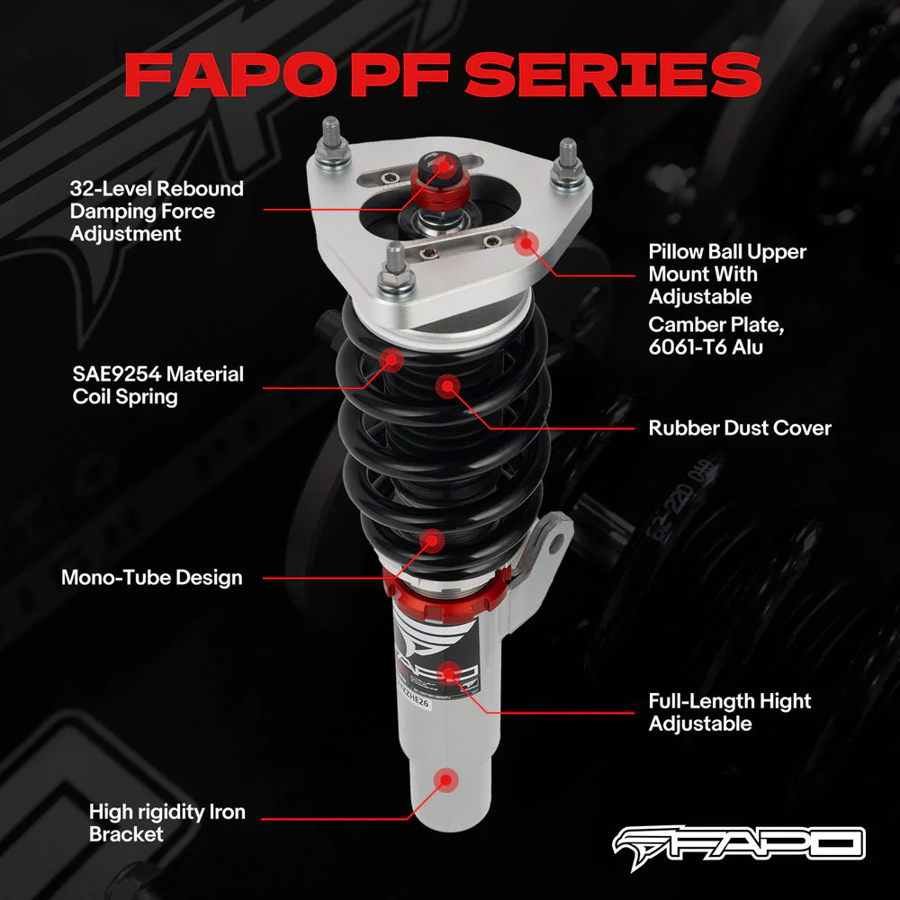 32-Level Damping Coilover For Infiniti EX25 / G37 Convertible V36 / Q60 Convertible CV36/V36 PF034730 - Image 3