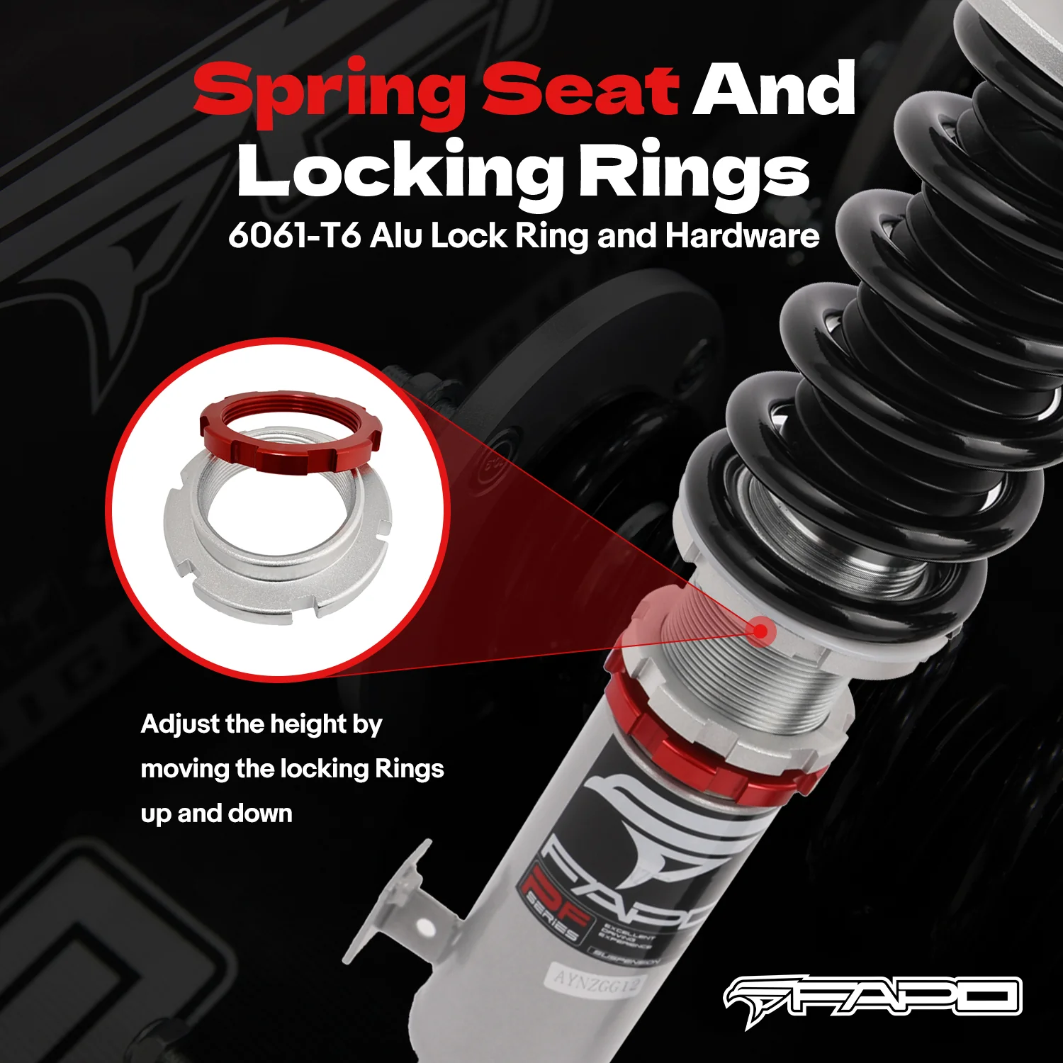 32-Level Damping Coilover for HONDA ACCORD 2003-2007 ACURA TSX 2004-2008 PF012320 - Image 7